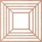 Ekena Millwork Raven Wood Fretwork Pierced Ceiling Medallion, Cherry, 38"OD x 14"ID x 3/8"T CMWP38X38X0375RACH - alternate 3